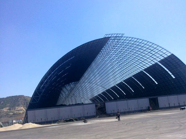 临夏桶壳螺栓球网架工程