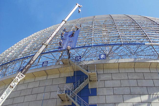 临夏发电厂球形网架